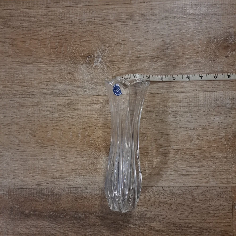 Vintage LENOX Elegant Clear Crystal Flower Vase